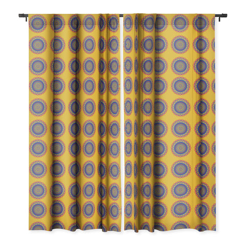 Sheila Wenzel-Ganny Festive Mandala Blackout Window Curtain