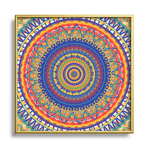 Sheila Wenzel-Ganny Festive Mandala Metal Square Framed Art Print