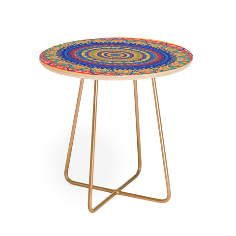 Sheila Wenzel-Ganny Festive Mandala Round Side Table