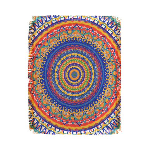 Sheila Wenzel-Ganny Festive Mandala Throw Blanket
