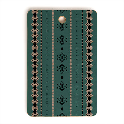 Sheila Wenzel-Ganny Forest Green Mudcloth Cutting Board Rectangle