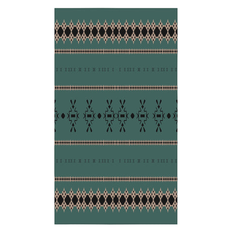 Sheila Wenzel-Ganny Forest Green Mudcloth Tablecloth