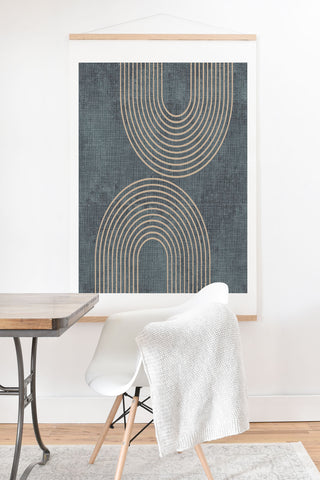 Sheila Wenzel-Ganny Grunge Minimalist Abstract Art Print And Hanger