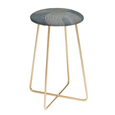 Sheila Wenzel-Ganny Grunge Minimalist Abstract Counter Stool