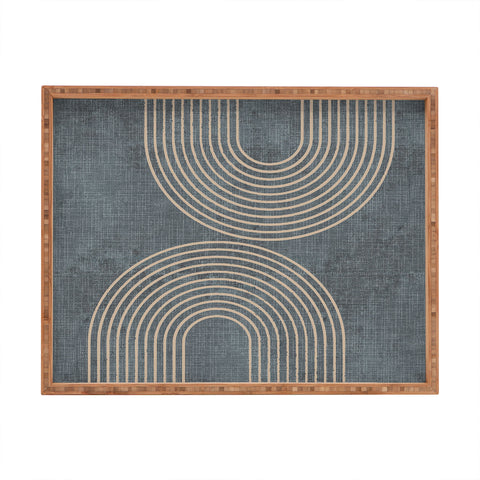 Sheila Wenzel-Ganny Grunge Minimalist Abstract Rectangular Tray