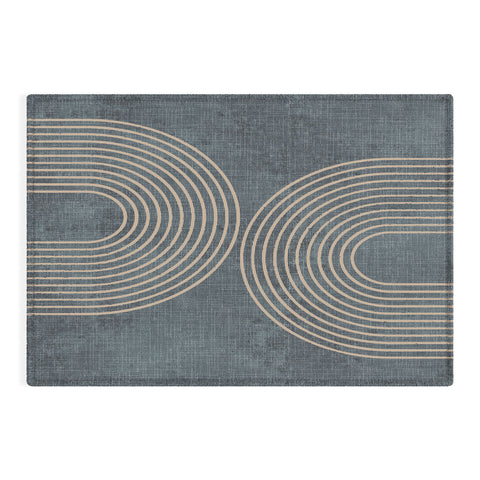 Sheila Wenzel-Ganny Grunge Minimalist Abstract Outdoor Rug