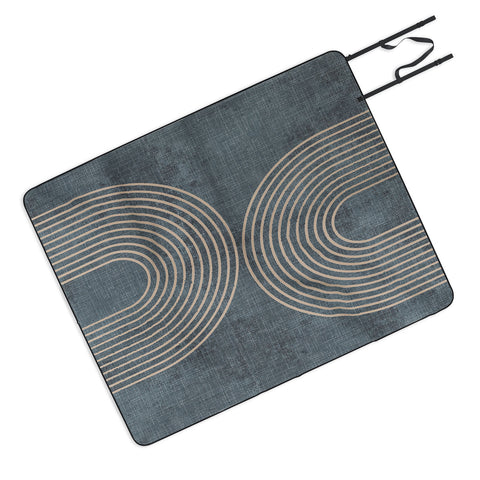 Sheila Wenzel-Ganny Grunge Minimalist Abstract Picnic Blanket