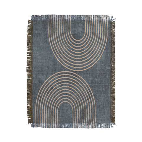 Sheila Wenzel-Ganny Grunge Minimalist Abstract Throw Blanket