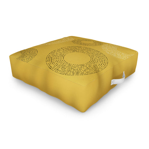 Sheila Wenzel-Ganny Honey Mustard Minimalist Outdoor Floor Cushion