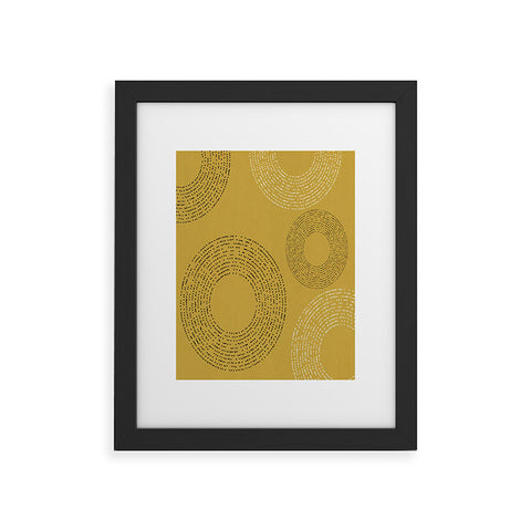 Sheila Wenzel-Ganny Honey Mustard Minimalist Framed Art Print