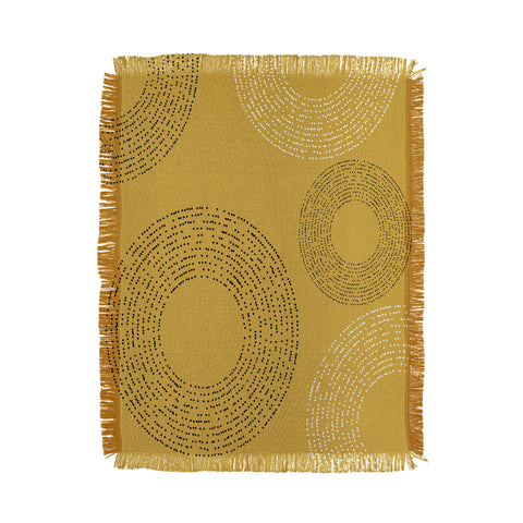 Sheila Wenzel-Ganny Honey Mustard Minimalist Throw Blanket
