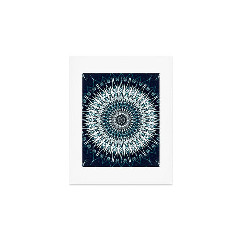 Sheila Wenzel-Ganny Indigo Navy White Mandala Art Print