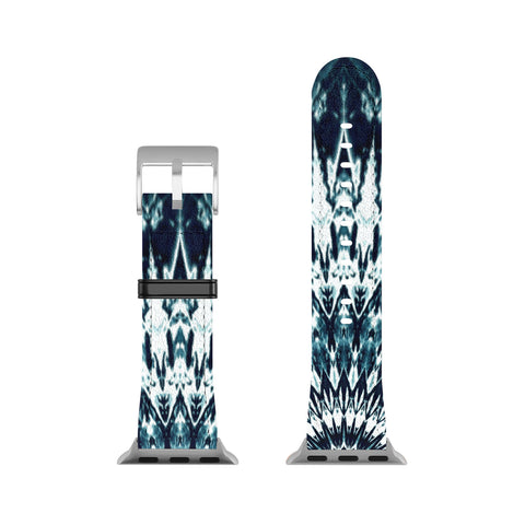 Sheila Wenzel-Ganny Indigo Navy White Mandala Apple Watch Band