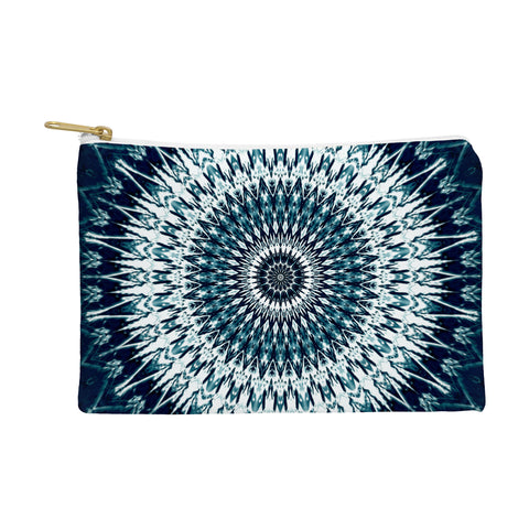 Sheila Wenzel-Ganny Indigo Navy White Mandala Pouch