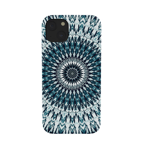 Sheila Wenzel-Ganny Indigo Navy White Mandala Phone Case