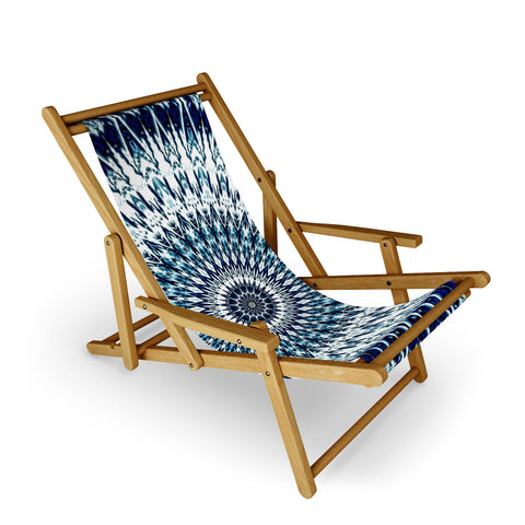 Sheila Wenzel-Ganny Indigo Navy White Mandala Sling Chair