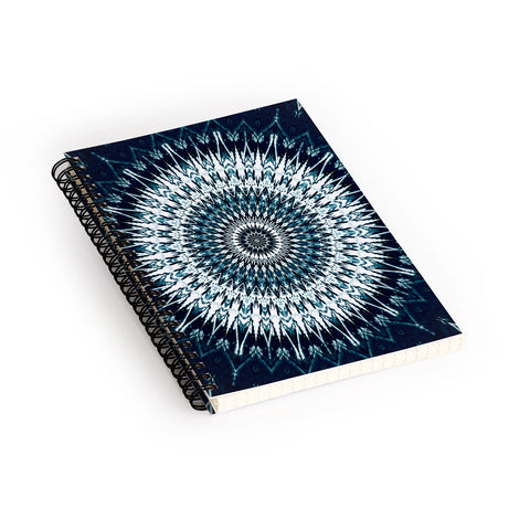 Sheila Wenzel-Ganny Indigo Navy White Mandala Spiral Notebook