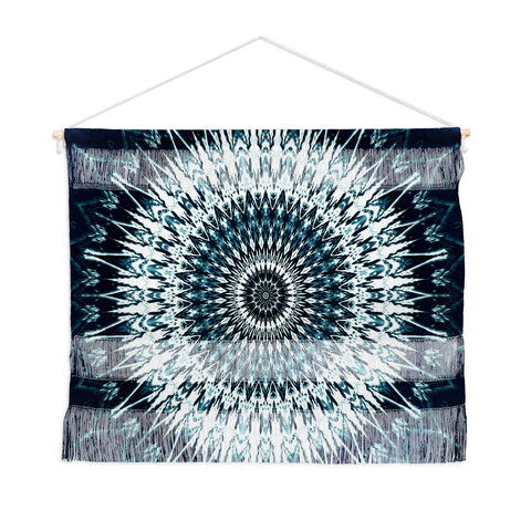 Sheila Wenzel-Ganny Indigo Navy White Mandala Wall Hanging Landscape