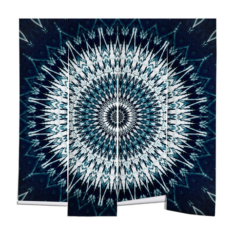 Sheila Wenzel-Ganny Indigo Navy White Mandala Wall Mural
