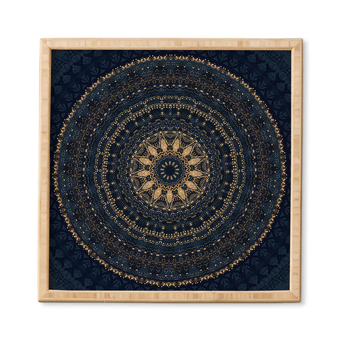 Sheila Wenzel-Ganny Indigo Star Mandala Framed Wall Art