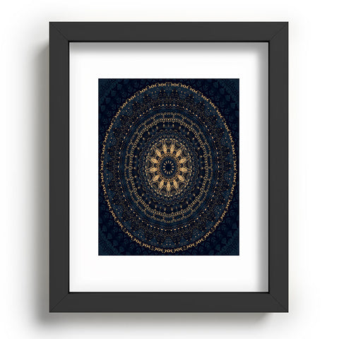 Sheila Wenzel-Ganny Indigo Star Mandala Recessed Framing Rectangle