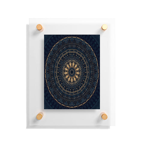 Sheila Wenzel-Ganny Indigo Star Mandala Floating Acrylic Print