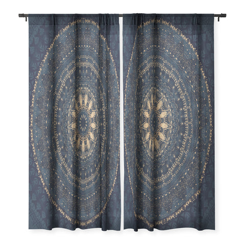 Sheila Wenzel-Ganny Indigo Star Mandala Sheer Non Repeat