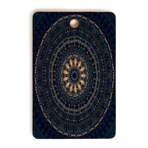 Sheila Wenzel-Ganny Indigo Star Mandala Cutting Board Rectangle