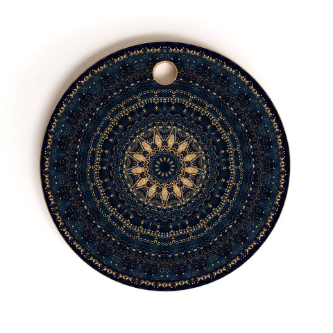 Sheila Wenzel-Ganny Indigo Star Mandala Cutting Board Round