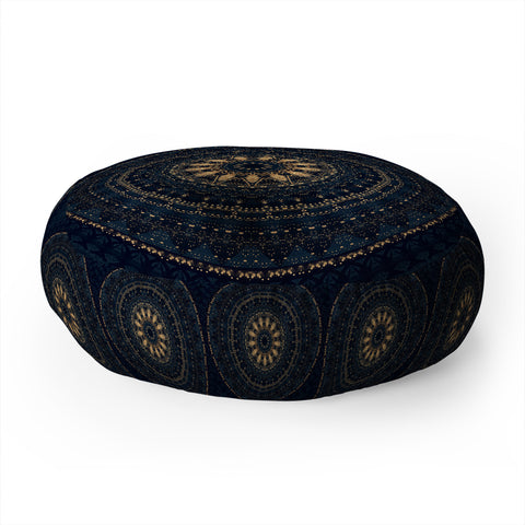 Sheila Wenzel-Ganny Indigo Star Mandala Floor Pillow Round