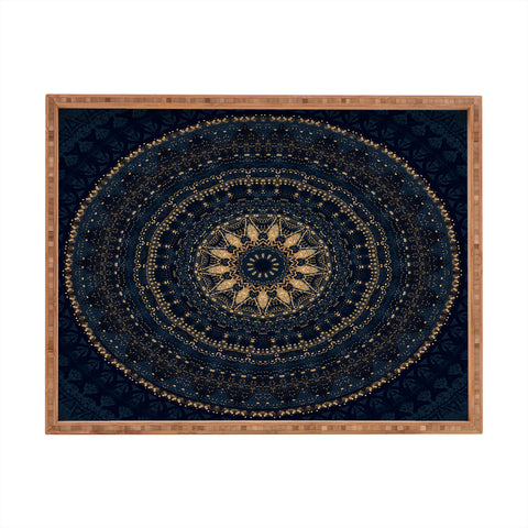 Sheila Wenzel-Ganny Indigo Star Mandala Rectangular Tray