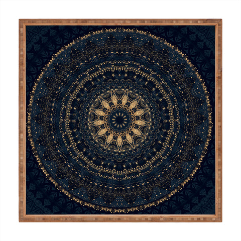 Sheila Wenzel-Ganny Indigo Star Mandala Square Tray
