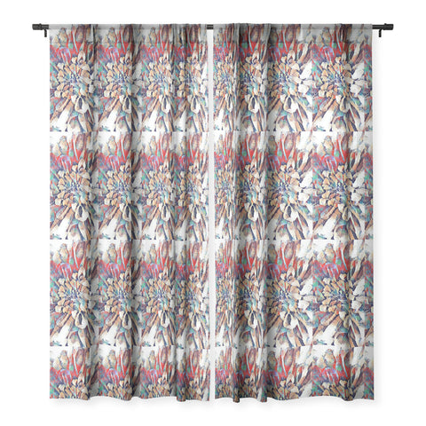 Sheila Wenzel-Ganny Japanese Inspired Lily Sheer Window Curtain