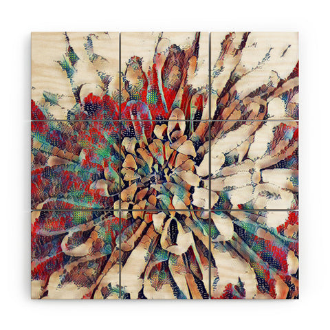 Sheila Wenzel-Ganny Japanese Inspired Lily Wood Wall Mural