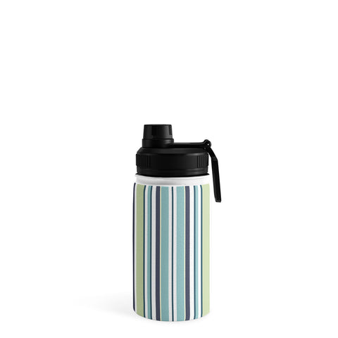 Sheila Wenzel-Ganny Lavender Mint Blue Stripes Water Bottle