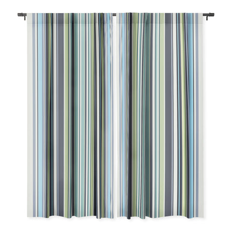 Sheila Wenzel-Ganny Lavender Mint Blue Stripes Blackout Non Repeat