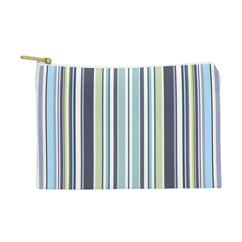 Sheila Wenzel-Ganny Lavender Mint Blue Stripes Pouch