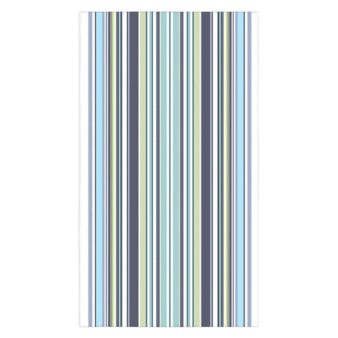 Sheila Wenzel-Ganny Lavender Mint Blue Stripes Tablecloth