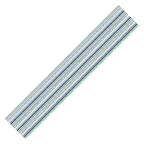 Sheila Wenzel-Ganny Lavender Mint Blue Stripes Table Runner