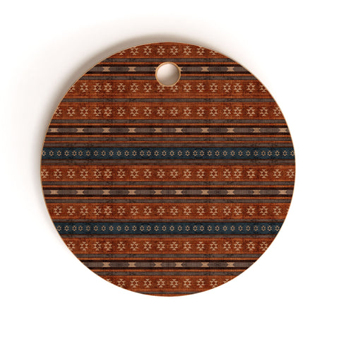 Sheila Wenzel-Ganny Little Bit Country Mudcloth Cutting Board Round