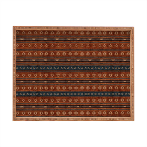Sheila Wenzel-Ganny Little Bit Country Mudcloth Rectangular Tray