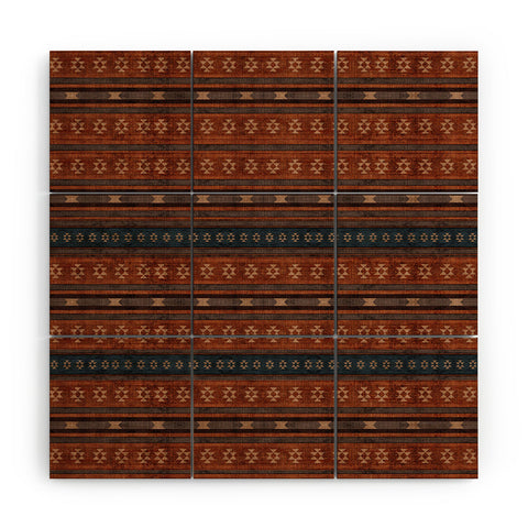 Sheila Wenzel-Ganny Little Bit Country Mudcloth Wood Wall Mural