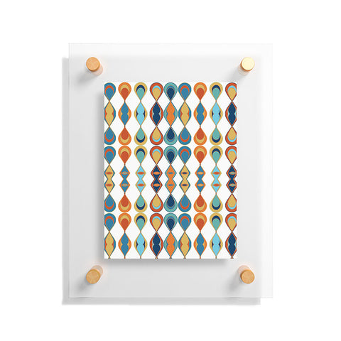 Sheila Wenzel-Ganny Mid Century Lava Drops Floating Acrylic Print