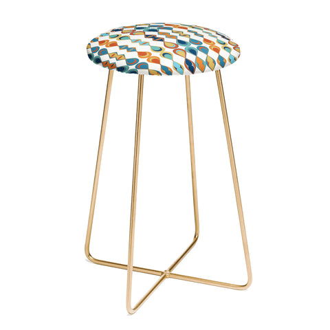 Sheila Wenzel-Ganny Mid Century Lava Drops Counter Stool