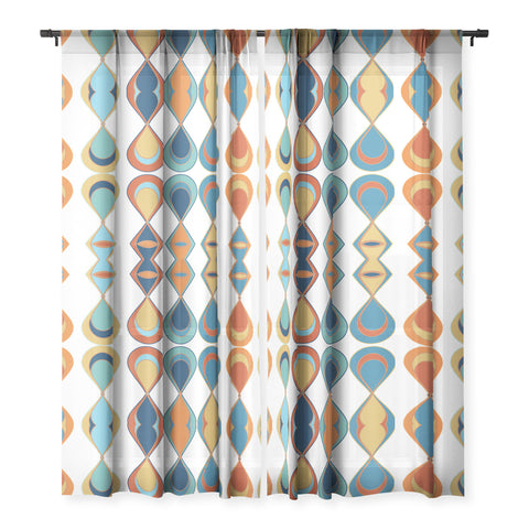 Sheila Wenzel-Ganny Mid Century Lava Drops Sheer Non Repeat