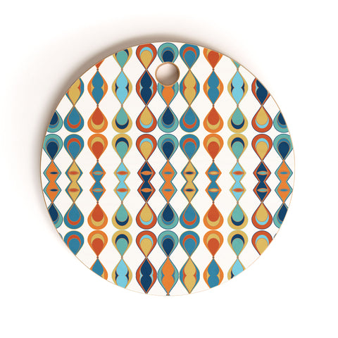 Sheila Wenzel-Ganny Mid Century Lava Drops Cutting Board Round