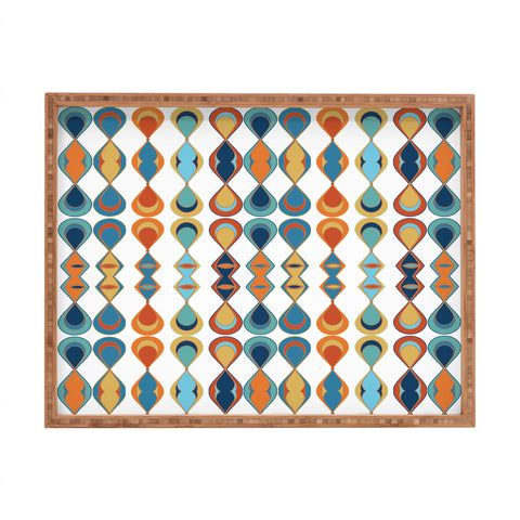 Sheila Wenzel-Ganny Mid Century Lava Drops Rectangular Tray