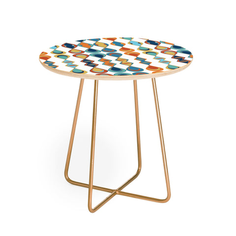 Sheila Wenzel-Ganny Mid Century Lava Drops Round Side Table