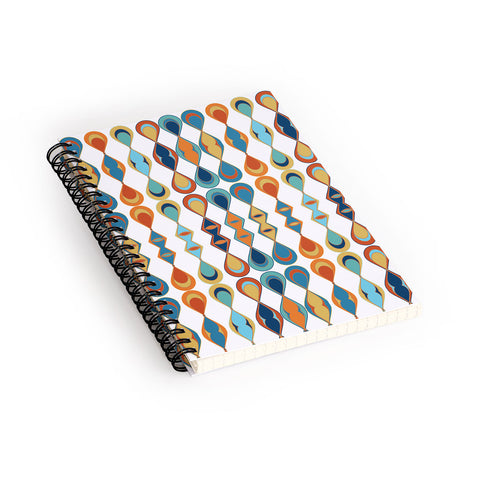 Sheila Wenzel-Ganny Mid Century Lava Drops Spiral Notebook