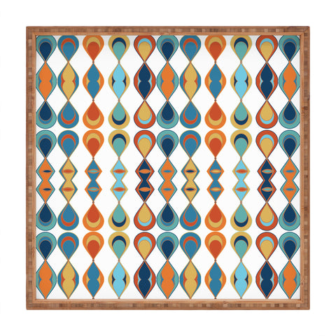 Sheila Wenzel-Ganny Mid Century Lava Drops Square Tray
